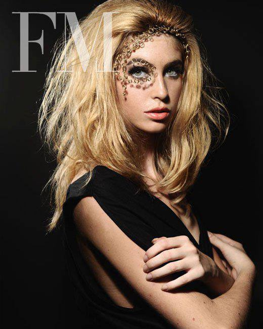 mage from FM magazine cover November 2009  Face Ornament : QUE Photo by Kris Micallef Model : Tiffany Pisani